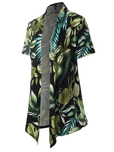 Image of MixMatchy Women's Lightweight Short Sleeve Draped Open Front Cardigan Vest