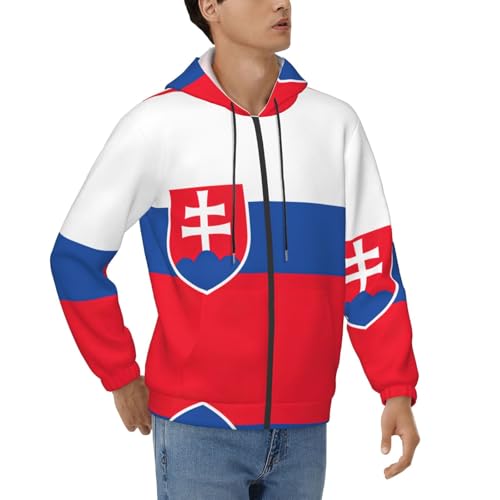 Sweat à capuche Slovaquie pour homme, la veste zippée idéale pour vos week-ends