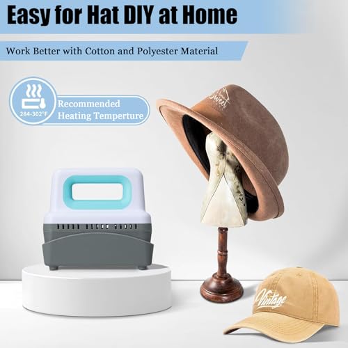 Prensa de calor manual para gorras, mini portátil miniatura 2