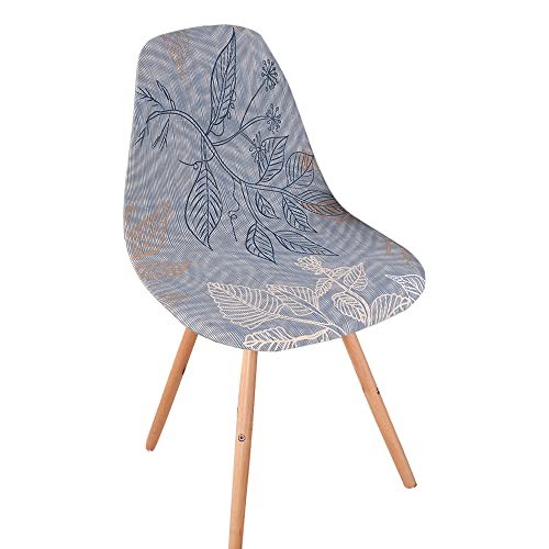 Meigeh Housses de Chaise Salle à Manger scandinave Housses de Chaise Coque Housses de Chaise Extensibles scandinaves en Coquille 4 Pieces Cover