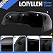 LOIYLLEN Driver Side Mirror Cover Replacement for Ford Edge 2015 2016 2017 2018 2019 2020 - Left Side Mirror Covers, Rear View Mirror Cap Accessories With Lamp, Black