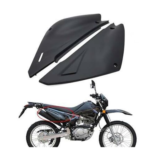 Aileron moto spoilers noirs pour carénage Suzuki GXT200 et DR200