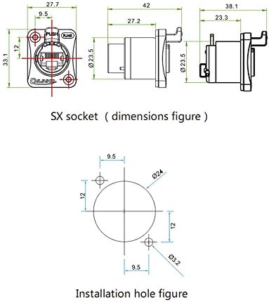 CNLINKO RJ45 Ethernet Industrial Circular Connector, Male Plug & Female Panel Mount Receptacles Socket Jack, Outdoor Waterproof IP67, Metal Case, Fast Data