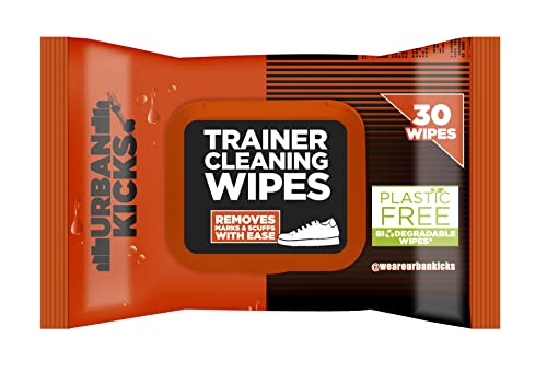 Urban Kicks Plastic Free Wipe For Trainers, Clean & Protect Wipes 30Pk