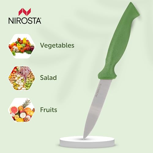 Image of Fackelmann Nirosta Klasse Kitchen Knife 21.8cm High Carbon Stainless Steel with Superior Sharpness Ideal for Cutting, Chopping, Slicing - A Versatile Culinary Tool