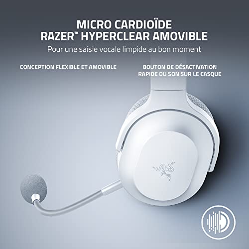 Razer Barracuda X Casque Gaming sans Fil Multiplatepourme SmartSwitch Dual sans Fil Design Ergonomique Tripource 40mm Microphone Cardioïde Batterie de 50h USB C Roblox Ed. - vue 6