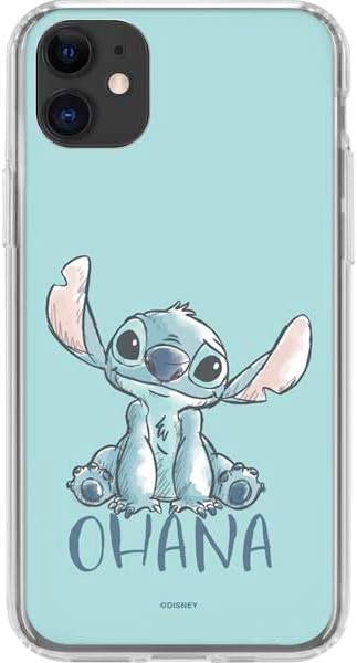 Skinit Clear Phone Case Compatible with iPhone 11 - Officially Licensed Disney Lilo and Stitch Stay Weird Design