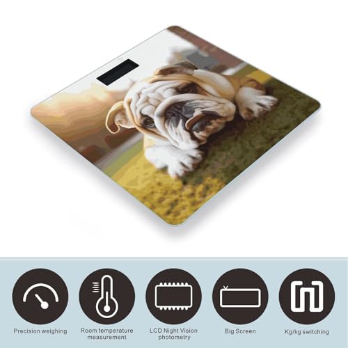 Báscula Digital de Baño Cachorro Bulldog Estilo miniatura 3