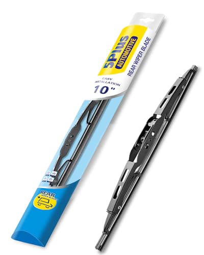5 PLUS 10 Inch Rear Wiper Blade Fit J/U Hook Wiper Arm (1PC PVC Pack) Replacement for Chevy Trax 2015-2022 Traverse 2018-2024/GMC Acadia 2017-2023 Rear Windshield Wiper Mute Original OEM Quality