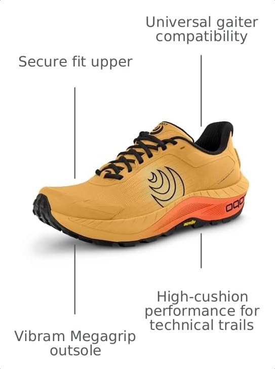 Image of Topo Athletic Men's MTN Racer 4 Lightweight Comfortable 5MM Drop Trail Running Shoes, Athletic Shoes for Trail