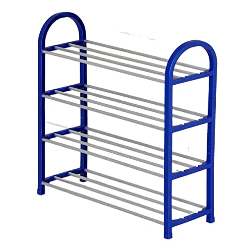 Étagère à chaussures à 4 niveaux et meuble compact de rangement