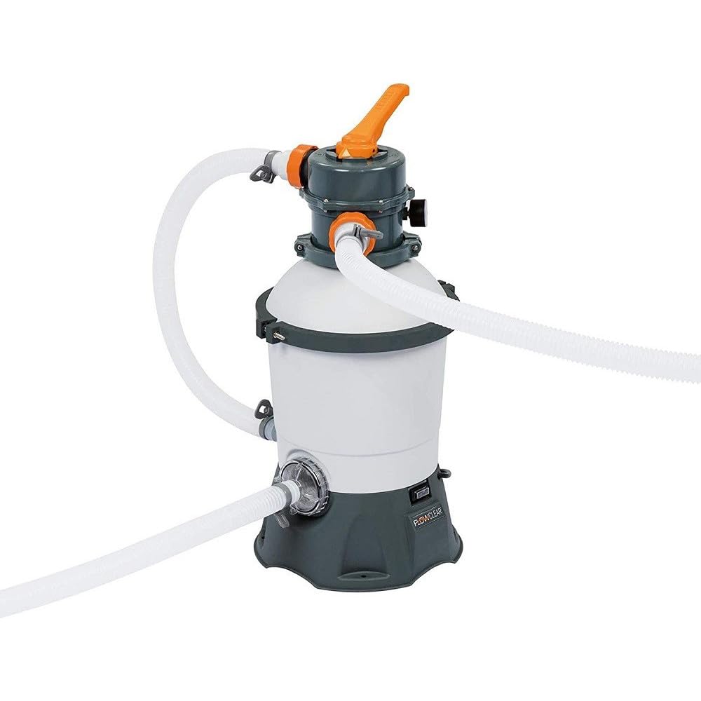 Trade Shop - Pompa di Filtraggio A Sabbia capacità Pompa 3.028 Lt/h Piscina Fuori Terra 58515
