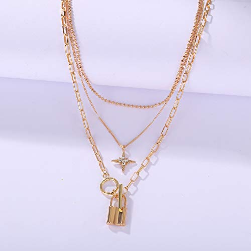 Layered Necklace Set - Gold Plated Jewelry