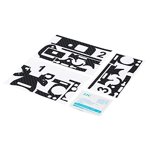 Anti-Scratch Anti-Wear Camera Body Cover Sticker Protector for Fujifilm Fuji X-T3 XT3 Anti-Slide Grip Holder Skin Guard Shield - Carbon Fiber Black - Thumbnail 7