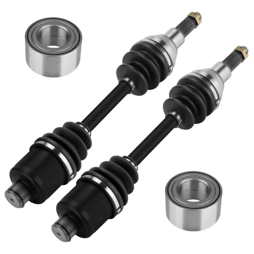 Rear Left or Right CV Axle & Wheel Bearing Kit for Polaris Sportsman 335/400/500 HO, Worker 500 1999 2000 2001 2002 (2 axles & 2 wheel bearings)