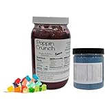 Poppin Crunch 1.5 LB Gooey Gummy Bear Madness Bundle Mini Gummy Bears Soaked In Gooey Liquid Candy - 40 Flavor Options