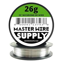 Nichrome 80-25 - 26 Gauge Wire - 25ft - 0.40mm - 0.016in - Master Wire Supply