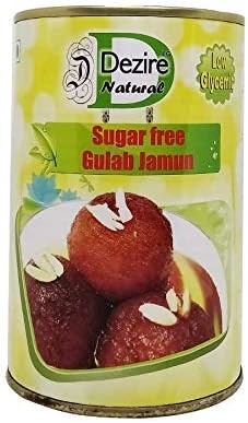 - Dezire Natural Sugar-Free Gulab Jamun | Low GI Diabetic-Friendly Indian Sweet | Traditional Festive Dessert | 500g
