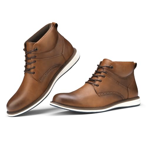 Rollda Men's Chukka Boots Casual Boots Lace Up Dress Boots Shoes for Men Ankle Boots