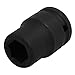 Aexit 3/4-inch Square Hand Operated Tools Drive CR-MO 18mm 6 Point Hex Impact Socket Black Model:19as436qo746