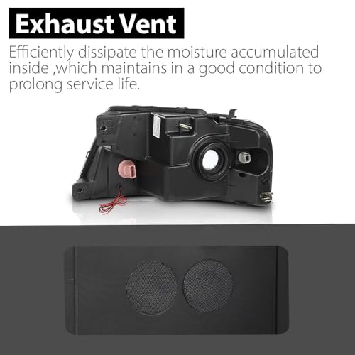 DOTCOM LED Headlights w/Bulb Fit 2004-2008 Ford F150, Clear Lens by G-PLUS - Used condition - Image 8