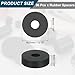 uxcell 36Pcs Thick Rubber Spacer, 13/16 Inch OD x 1/4 Inch ID x 1/4 Inch Thickness Round Rubber Bushings Anti Vibration Flat Spacer Washers for Home Industrial Machinery