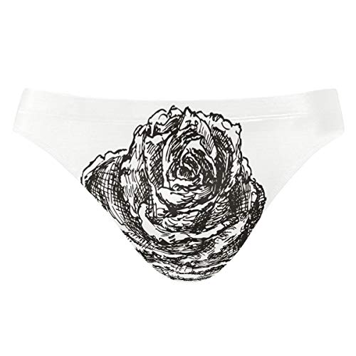 FANTAZIO Maillot de bain pour homme Motif Rosebud Taille courte -  - S