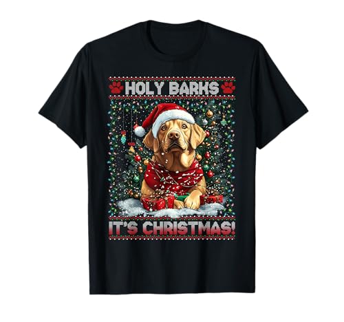 Labrador Retriever Christmas Tree Decorations Dog Lover Xmas T-Shirt