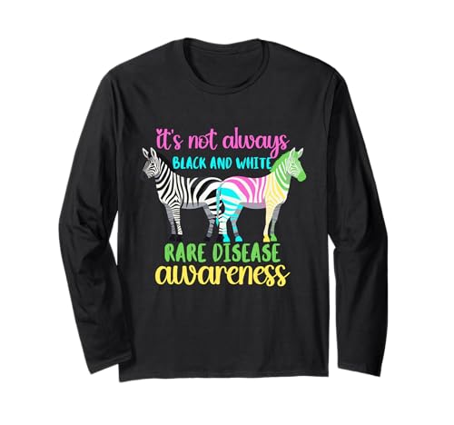 It's Not always black and white rare disease, Rare Disease Long Sleeve T-Shirt