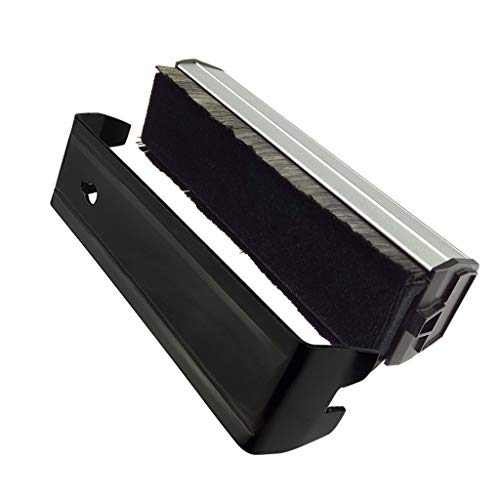 Ankexin 2 in 1 Carbon Fiber Velvet Vinyl Record Anti Static Cleaning Brush Dust Remover for LP Vinyl Records Tools