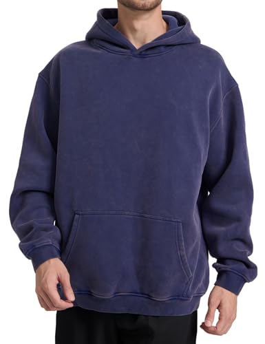 Image of Hatant Oversized Hoodie Sweatshirts for Men Couples Heavyweight Hoodies Pullover Vintage Mens Acid Wash Sweaters Clothes 2026