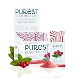 Purest Electrolyte Organic Cranberry Mint Hydration Powder Packets with Solar Sea Salts & Organic Freeze-Dried Fruit for Instant Hydration, No Added Sugar Electrolytes, 26 Packets