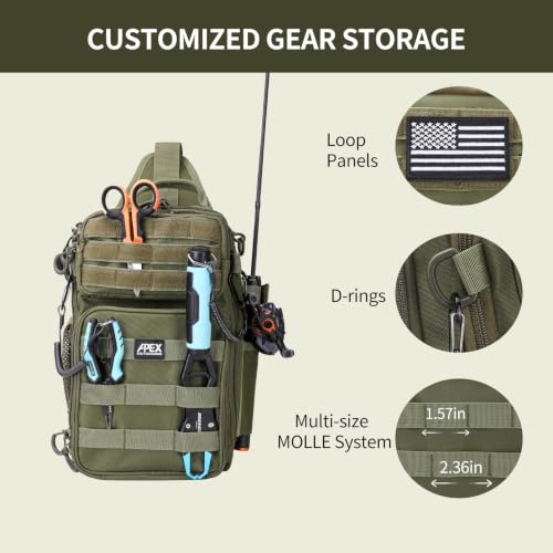 Image of Fishing Backpack with Rod Holder, Fishing Tackle Bag