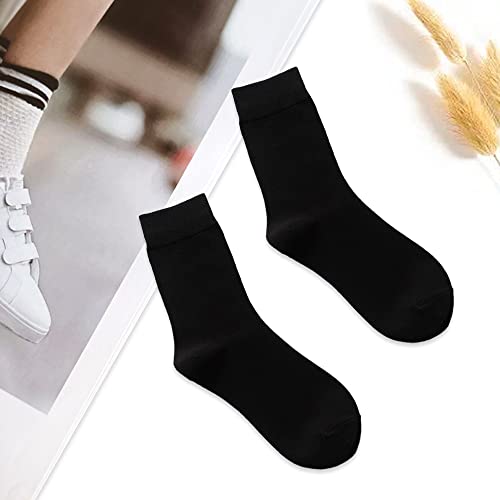 3 Pairs Women Thin Cotton Socks, Soft Cotton Socks, Women Above Ankle Crew Socks, Classic Dress Socks Calf Lightweight Breathable Comfortable Sweat Absorbing Anti-Friction For Work Office Casual #TOP1