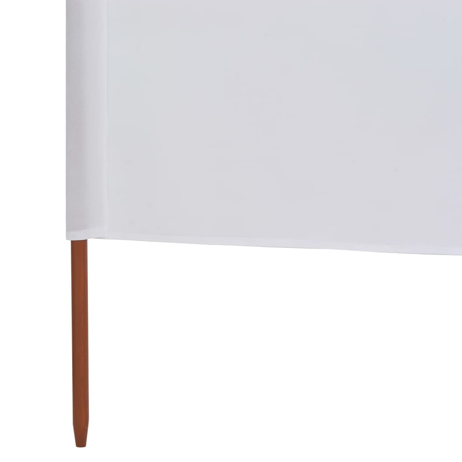 ShGaxin Paravento da spiaggia a 3 pannelli, tessuto bianco sabbia, 400 x 80 cm, antivento da spiaggia, tenda da spiaggia