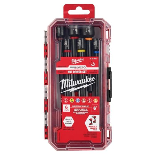 Milwaukee Electric - 6 PIECE Shockwave Impact Duty 6 INCH Magnetic NUT by Milwaukee - Image 2