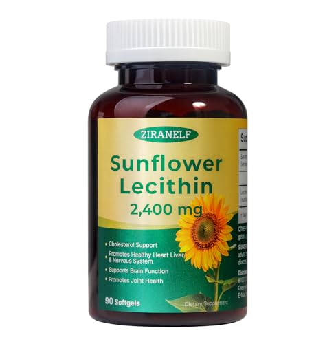 ZiranElf Sunflower Lecithin 2400mg 90 Softgels