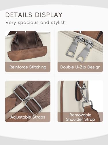 Image of CLUCI Womens Backpack Purse PU Leather Anti-theft Fashion Designer Travel Bag Ladies Shoulder Bags | Purse