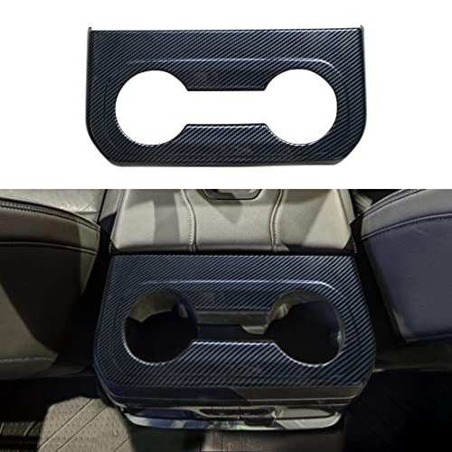 Cubierta portavasos consolas traseras fibra carbono para Chevy Silverado