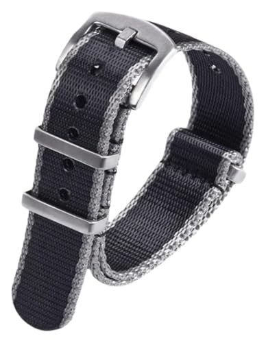 Bracelet montre nylon haute densité 20mm haut de gamme pour calibre mécanique