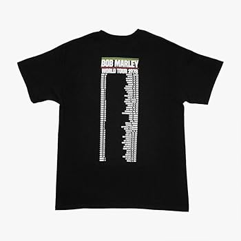 Hard Rock Unisex Bob Marley 1978 World Tour Tee Black, Small