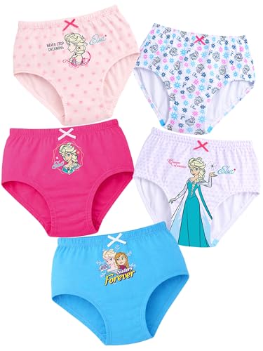 Image of Girls Cartoon Printed Panty Pack of 5 (Color & Print May Vary)