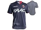 Stylisches uns seltenes Fußball Trikot des italienischen Serie A Vereins FC Bologna, Traditionsklub aus der emilianischen Hauptstadt von Macron