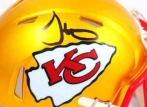 Tyreek Hill Autographed Kc Chiefs Flash Mini Helmet-Beckett W Hologram Black #TOP1