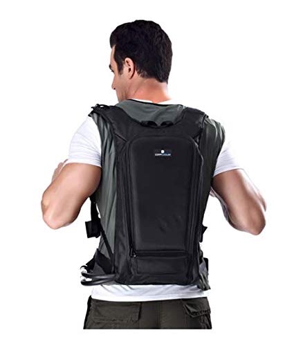 Compcooler Backpack Ice Water Cooling System Includes Mesh Liquid Cooling Vest And Self-Contained Backpack Circulation Unit With 3.0L Detachable Bladder And 7.4V Battery(Xl/Xxl) #TOP1