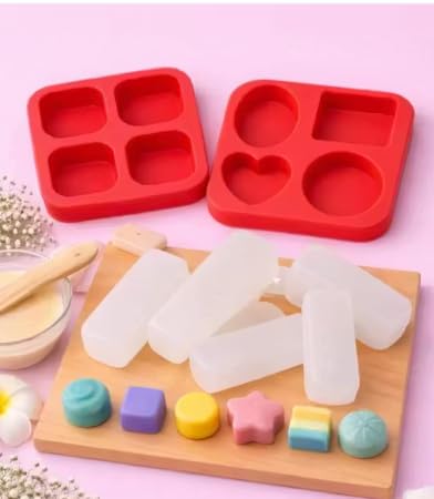 Glycerin Melt and Pour Soap Base 500gm with Reusable Silicone Mould, Paraben-Free SLS-Free Soap Making Kit-picture-29