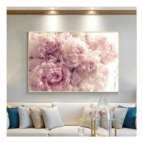Peinture à l'aquarelle de pivoines pour illuminer un couloir sombre avec une fleur rose