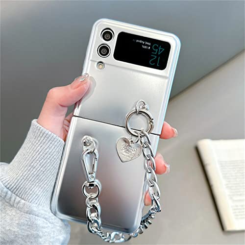 Coque Samsung Z Flip 4 chaîne bijou et miroir pour vos sorties