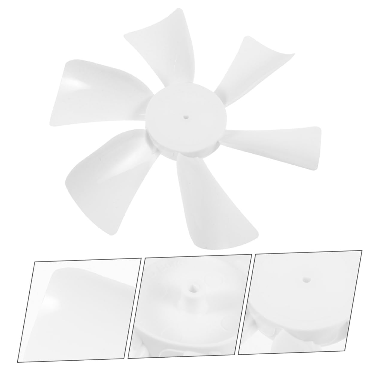 Luxshiny 4sets Rv Fan Blade Replacement 6 Replacement Blades for Trailer Vent Fans Easy Install Long Lasting 2pcs*4