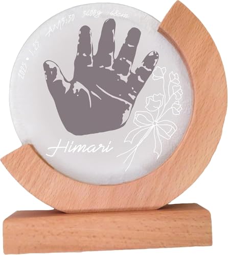 孫の足形入りハンドタオルセット